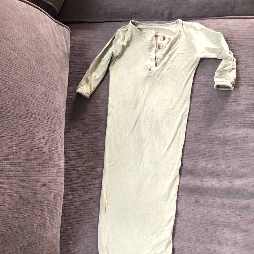 Lou Lou & company knitted gown fits up to 9 mo
